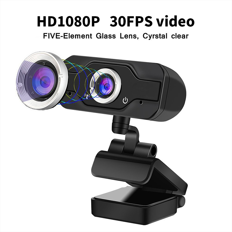 HD 1080P камера в компютъра Lappot Web Camera,110 Subbing 176; Wide-Angle с USB 2.0 Video Recorder Live Broadcat Camera Build-in Microphone